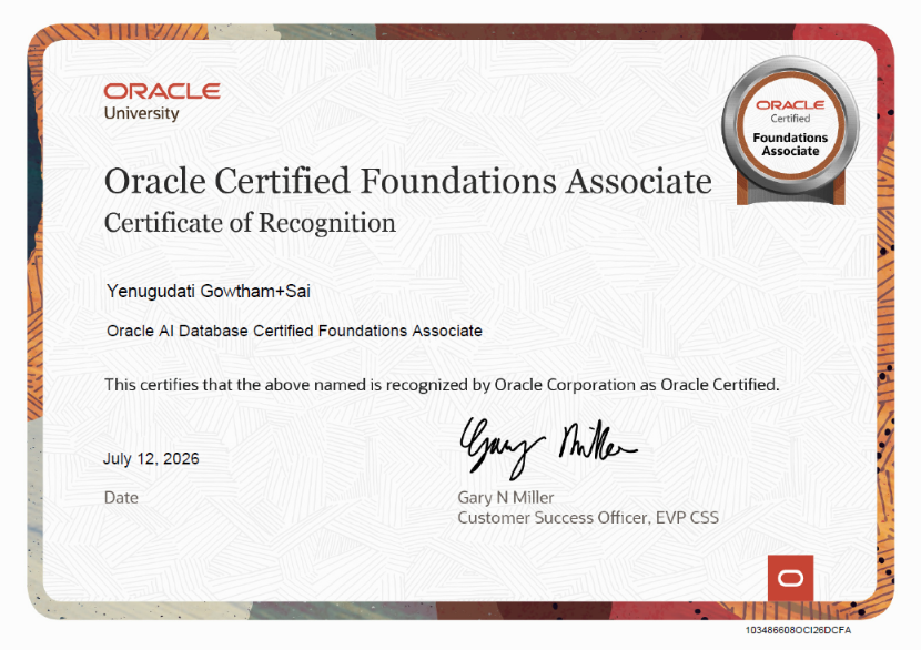 Oracle AI Database Certified Foundations Associate